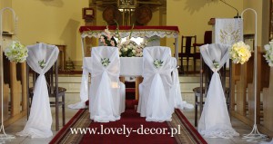 Ślub dekoracja kościoła